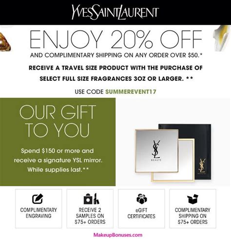 YSL Beauty Promo Codes 